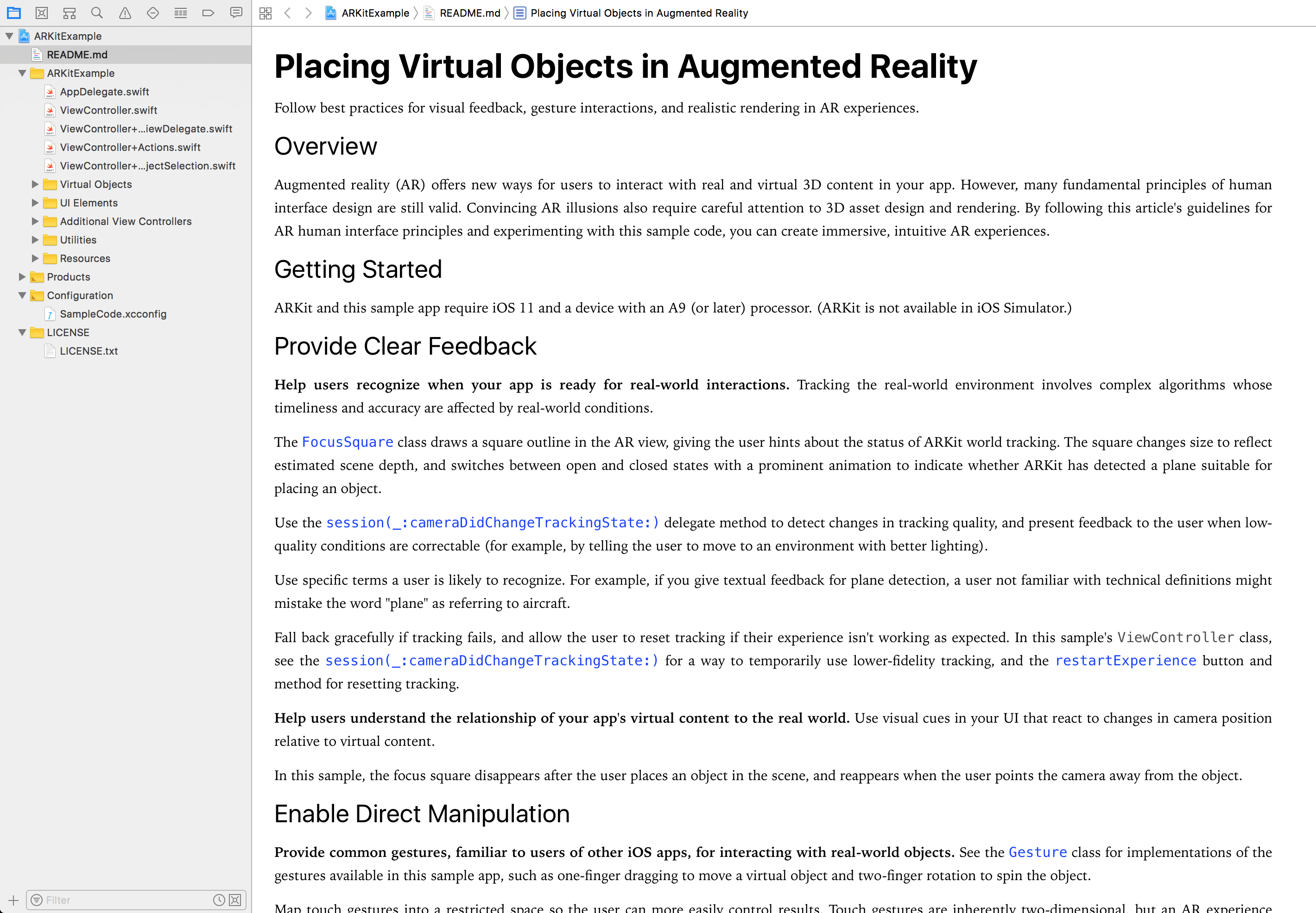 Xcode Markdown Render