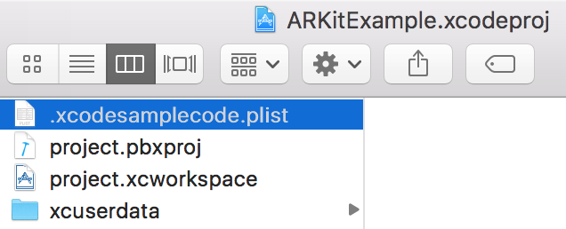 xcodesamplecode.plist location